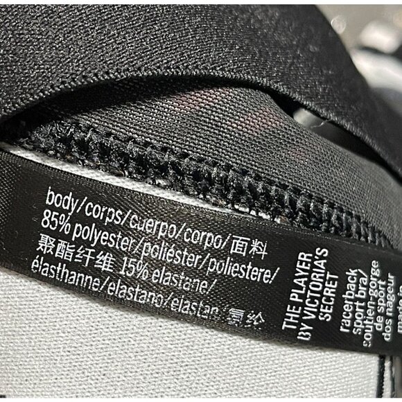 Victoria's Secret Victoria Sport Racerback Sport Bra Black Pink Size S Small - Picture 5 of 5